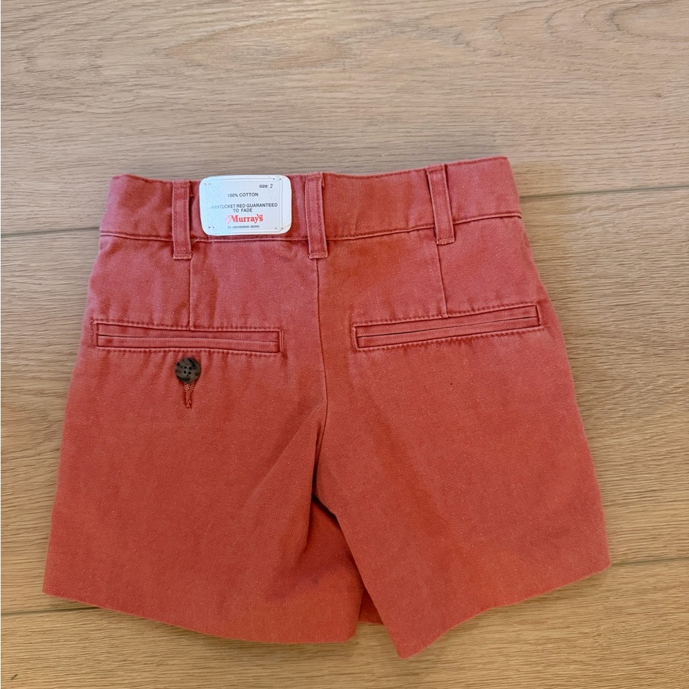 Murray’s Toggery Shop Nantucket Red Cotton Casual Toddler Kids Shorts - Picture 3 of 7